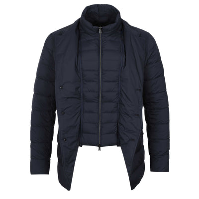 Herno La Giacca Jacket in New Blue Front Open