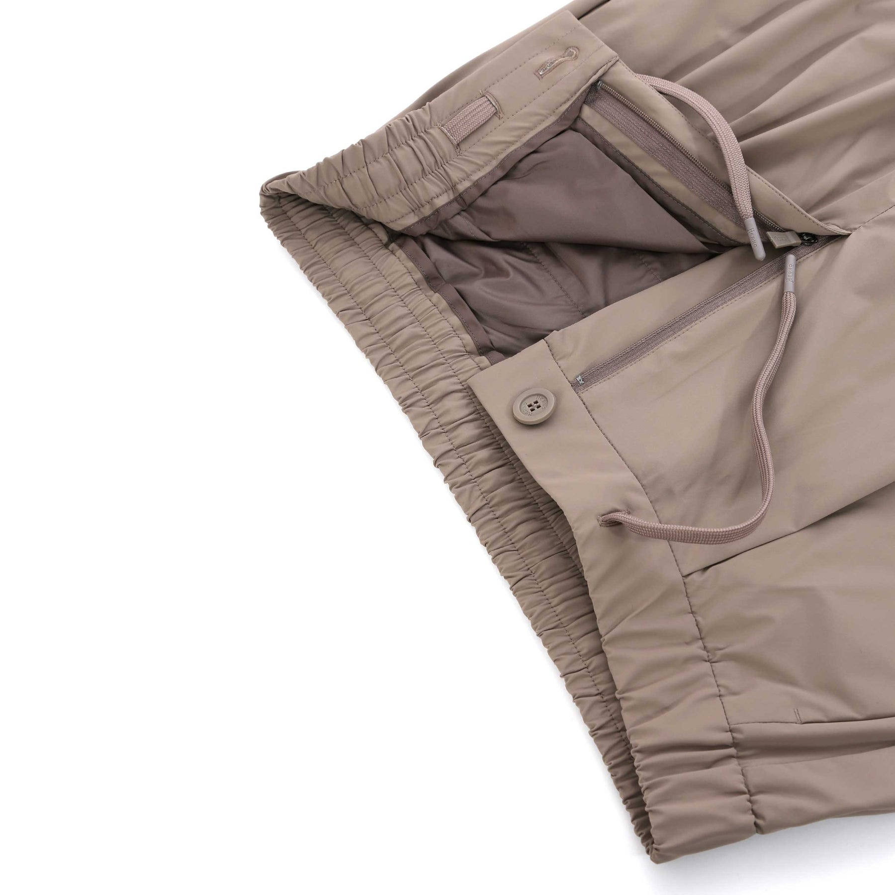 Loop Drawstring Nylon Herno Nylon Drawstring Trouser in Taupe – Norton Barrie