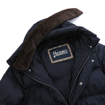 Herno Piumino Arendelle Con Interno I Jacket in Navy Trim Detached