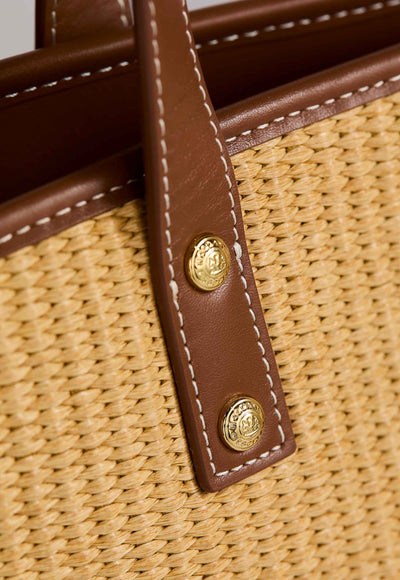 Holland Cooper Amalfi Shopper Bag in Natural Tan Detail