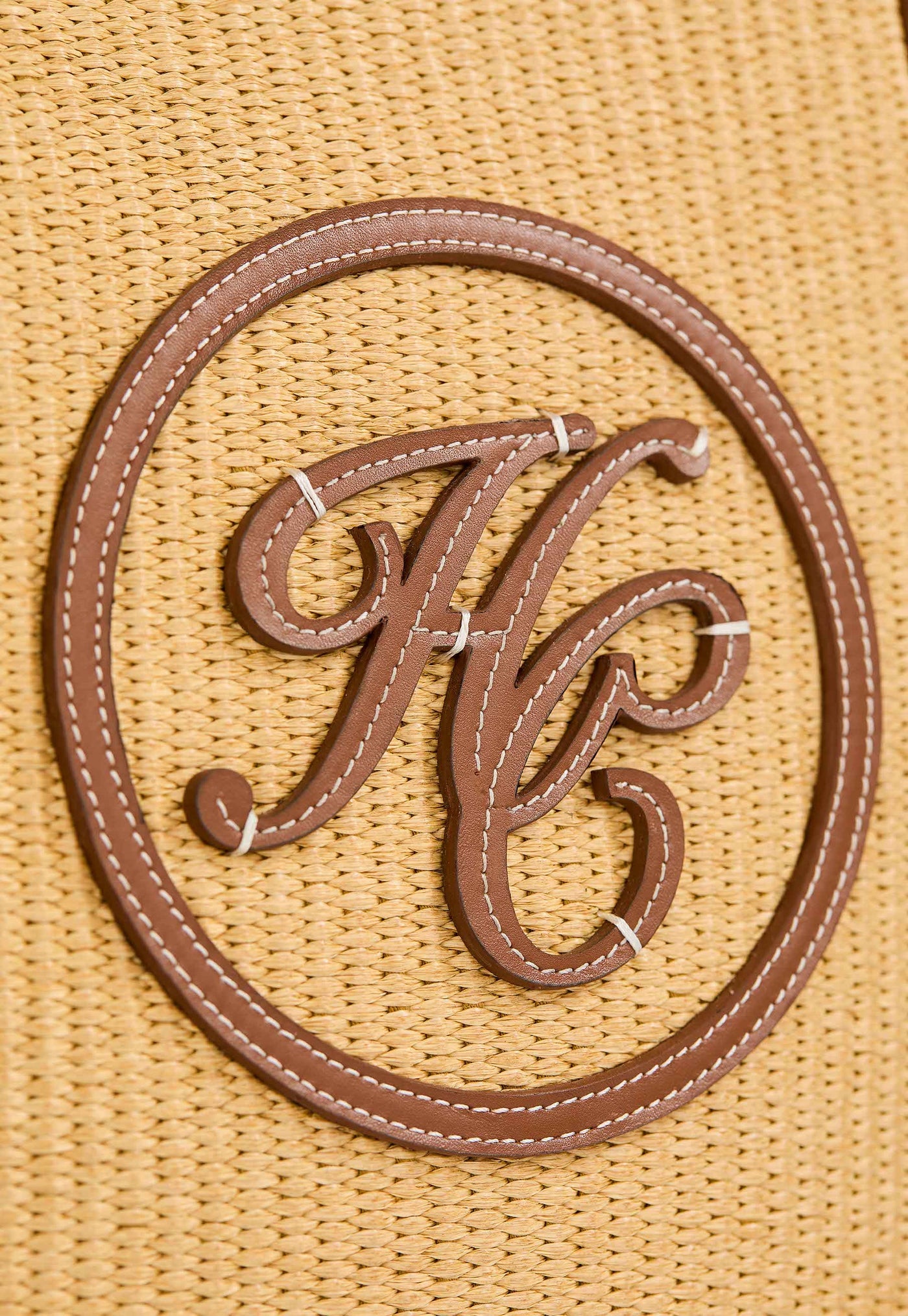 Holland Cooper Amalfi Shopper Bag in Natural Tan Logo