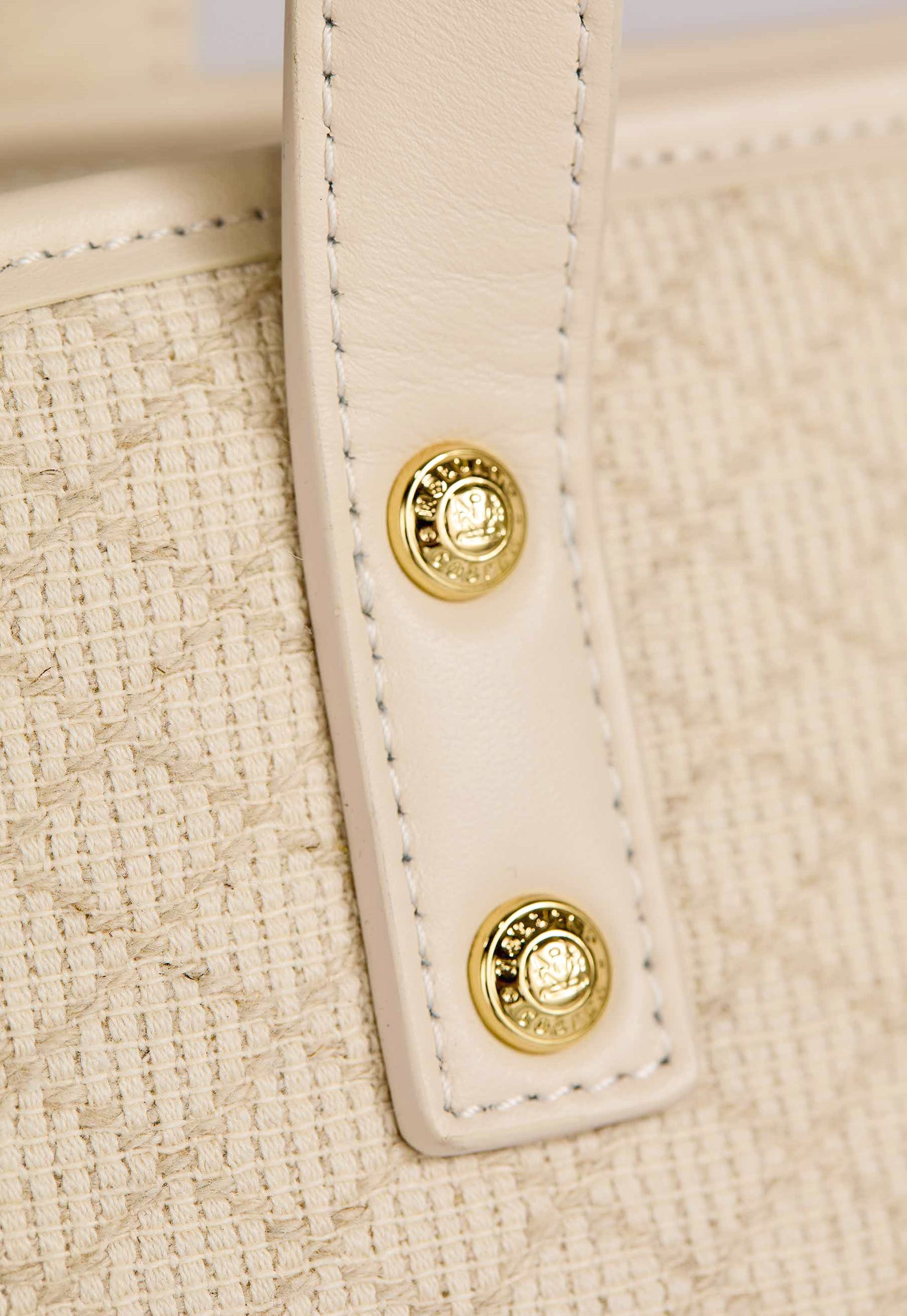 Holland Cooper Amalfi Shopper Bag in Woven Cream Detail