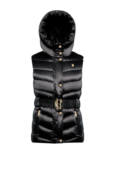 Holland Cooper Arosa Gilet in Deep Black Front