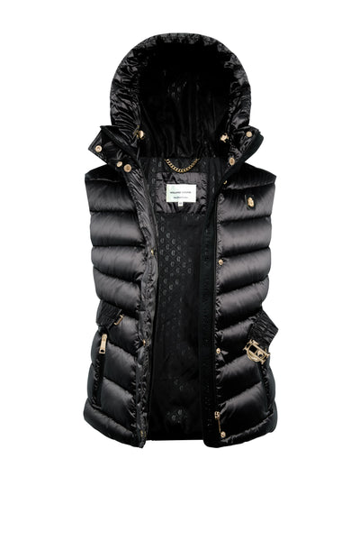 Holland Cooper Arosa Gilet in Deep Black Open