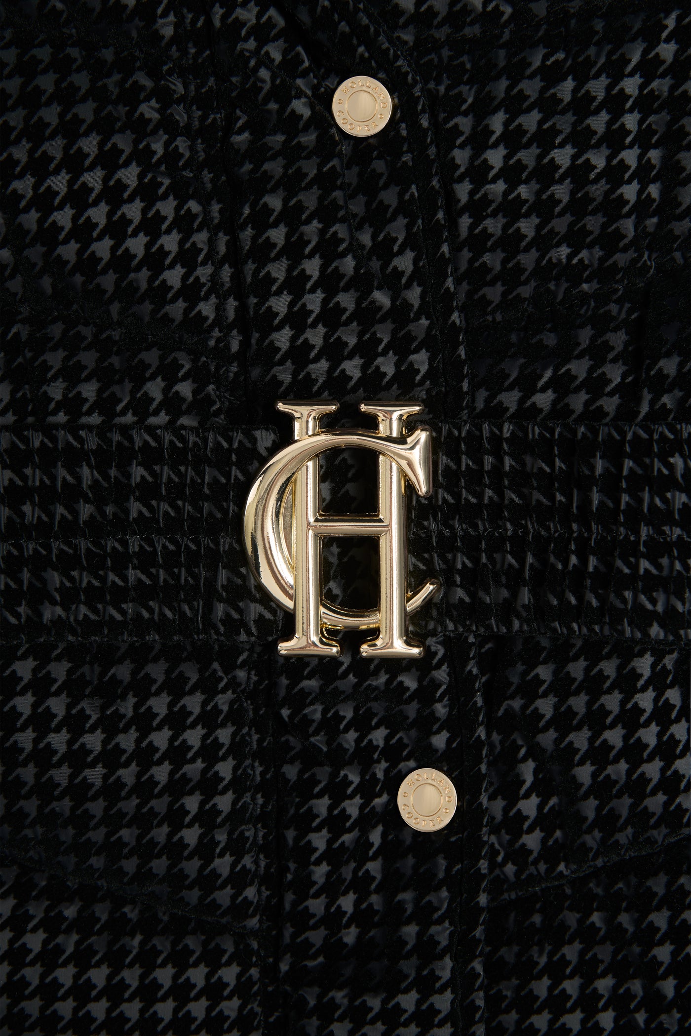 Holland Cooper Arosa Jacket in Black Mini Flock Belt