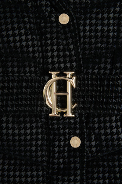 Holland Cooper Arosa Jacket in Black Mini Flock Belt