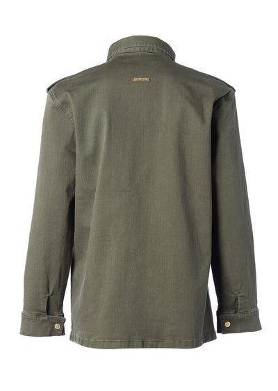 Holland Cooper Artillery Jacket in Hunter Green Back