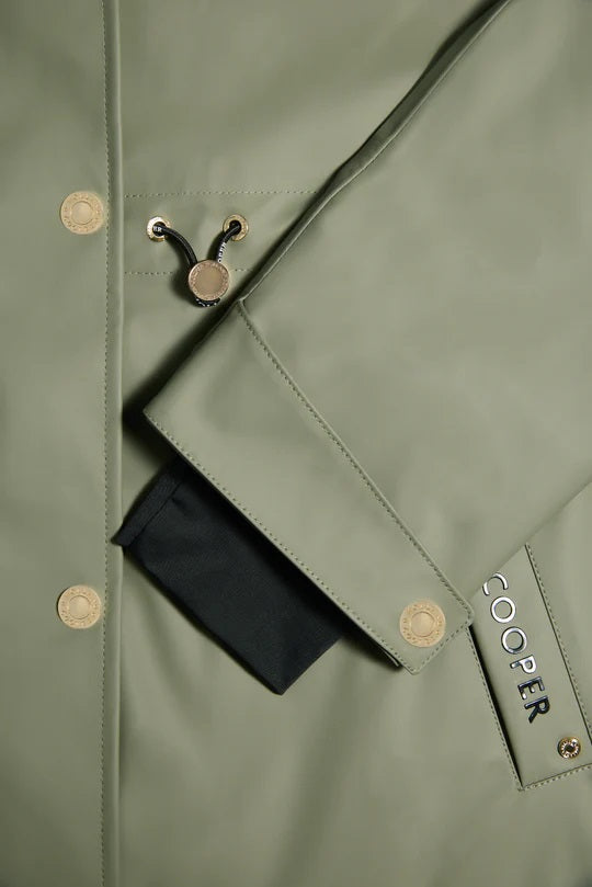 Holland Cooper Chartwell Rain Parka in Sage Cuff