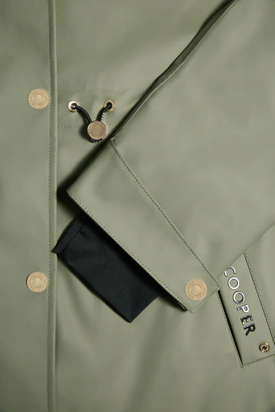 Holland Cooper Chartwell Rain Parka in Sage Cuff
