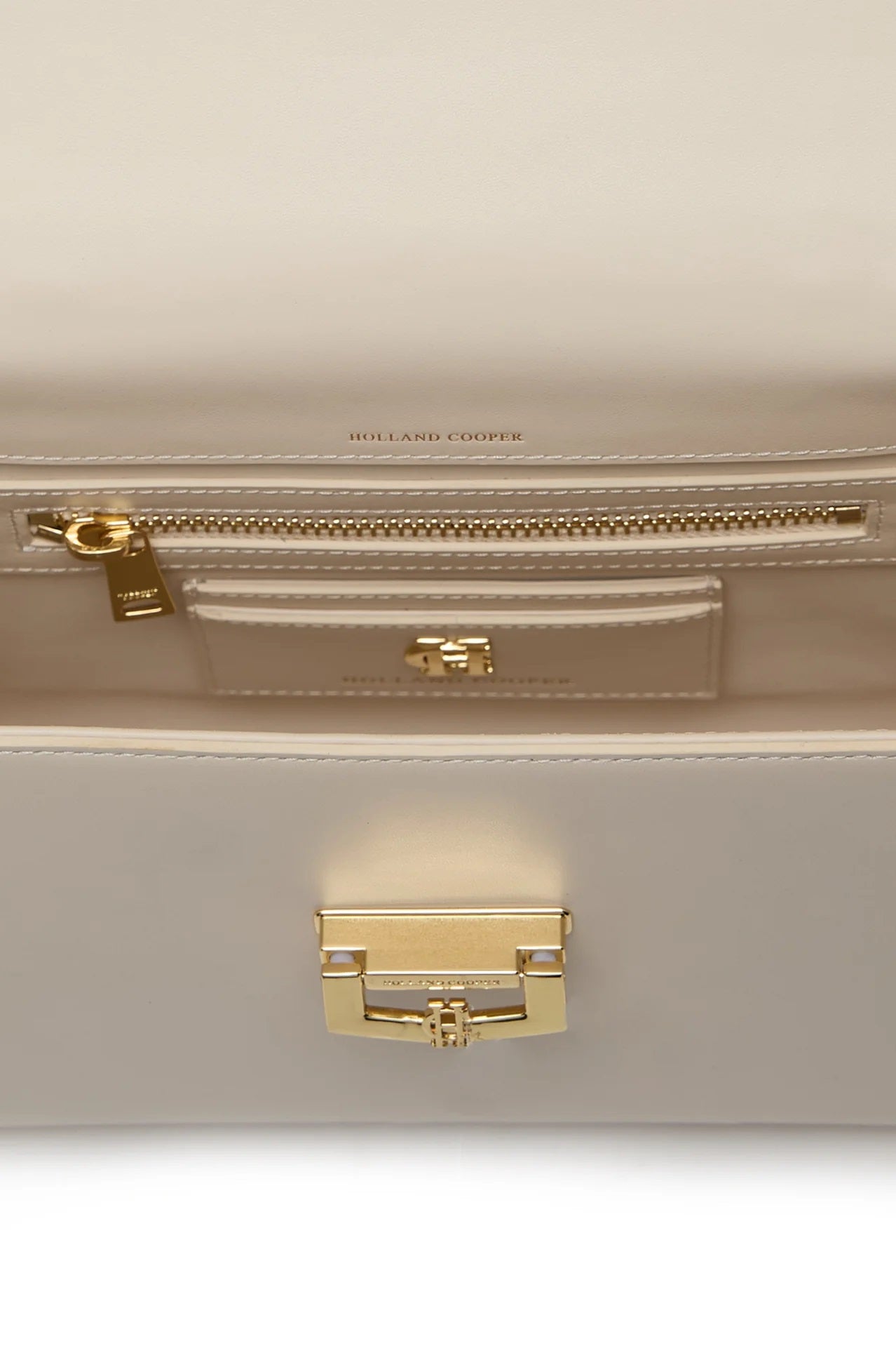 Holland Cooper Cheltenham Bag in Cream Inside