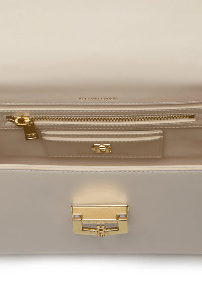 Holland Cooper Cheltenham Bag in Cream Inside