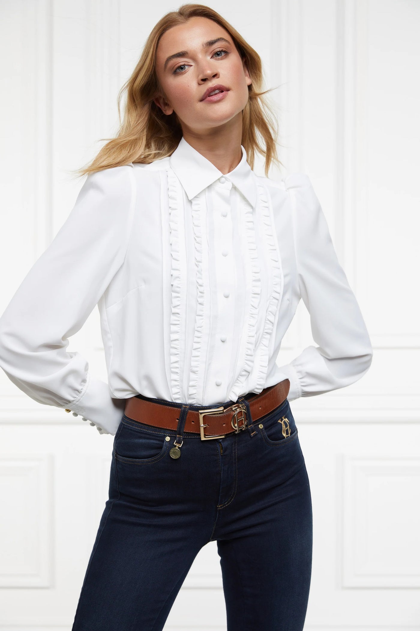 Holland Cooper Clarissa Ladies Shirt in White