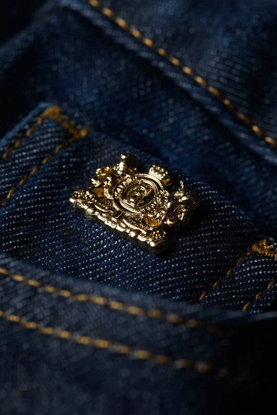 Holland Cooper Classic Straight Ladies Jean in Deep Indigo Crest