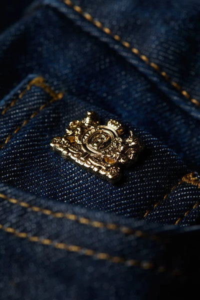 Holland Cooper Classic Straight Ladies Jean in Deep Indigo Crest