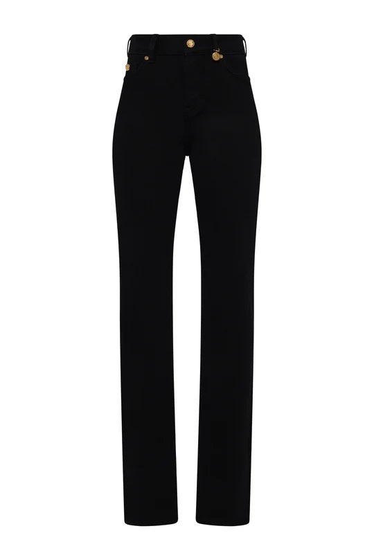 Holland Cooper Classic Straight Ladies Jean in Stay Black Front