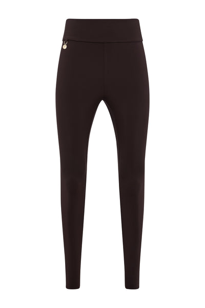 Holland Cooper Contour Legging in Chocolate Front