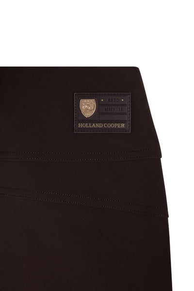 Holland Cooper Contour Legging in Chocolate Logo