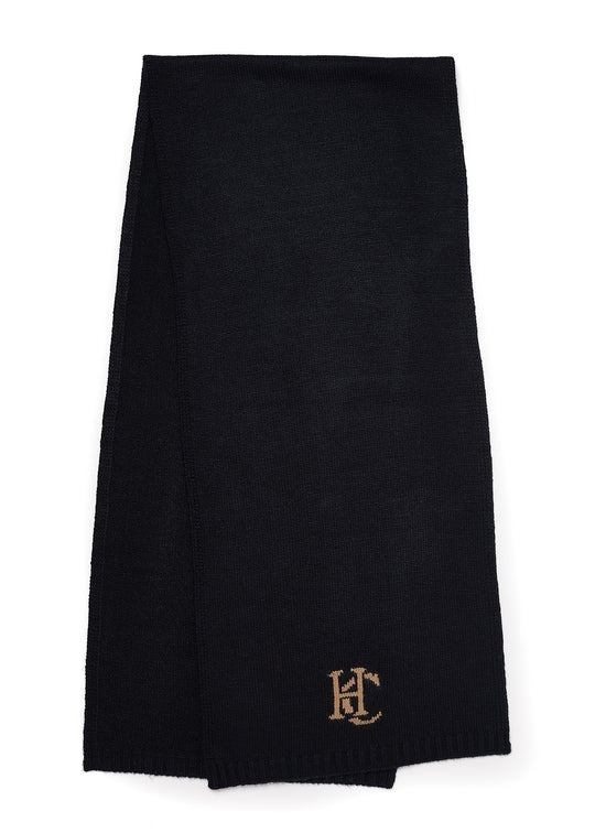 Holland Cooper Elle Scarf in Black Front