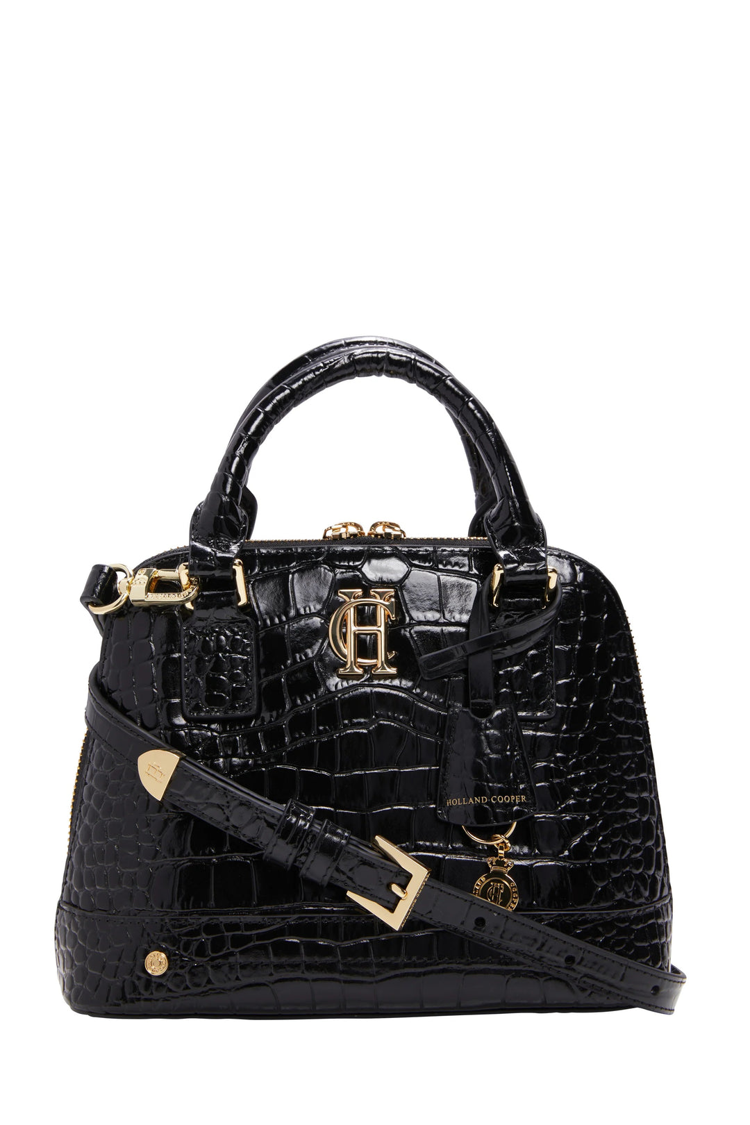 Holland Cooper Grovesnor Tote Bag in Black Croc – Norton Barrie