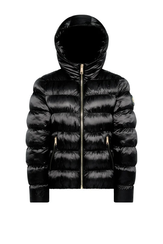 Holland Cooper Harrow Padded Jacket in Deep Black Front