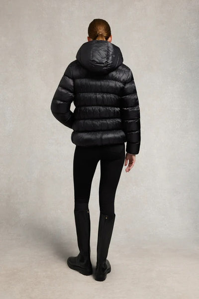 Holland Cooper Harrow Padded Jacket in Deep Black Back