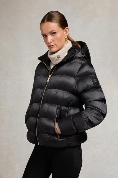 Holland Cooper Harrow Padded Jacket in Deep Black