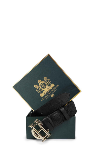 Holland Cooper Heritage Ladies Belt in Black Box