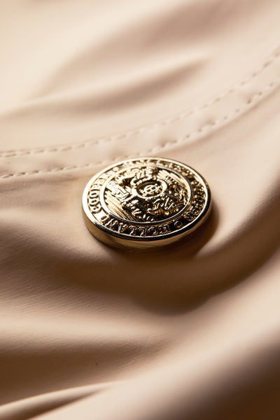 Holland Cooper Kendal Waterproof Trench Coat in Stone Detail