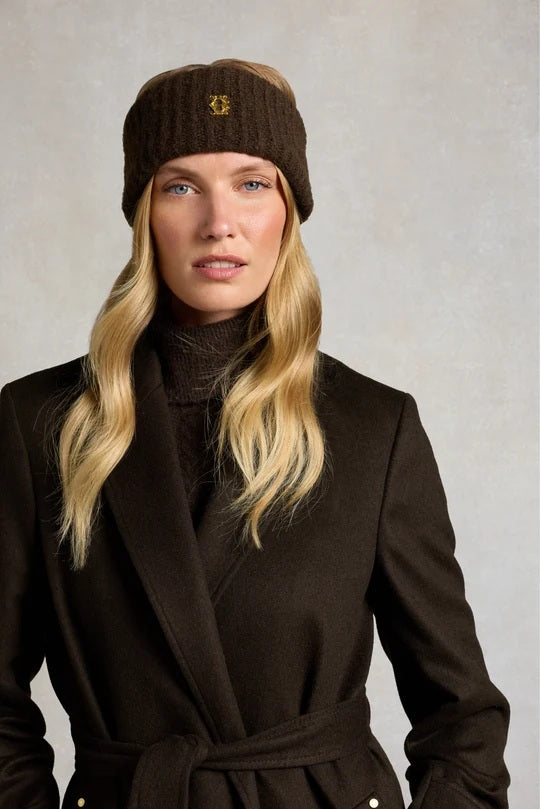 Holland Cooper Knitted Headband in Chocolate