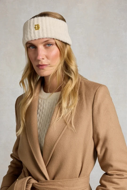 Holland Cooper Knitted Headband in Cream