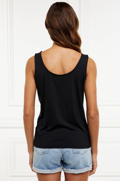 Holland Cooper Ladies Vest in Black Model Back