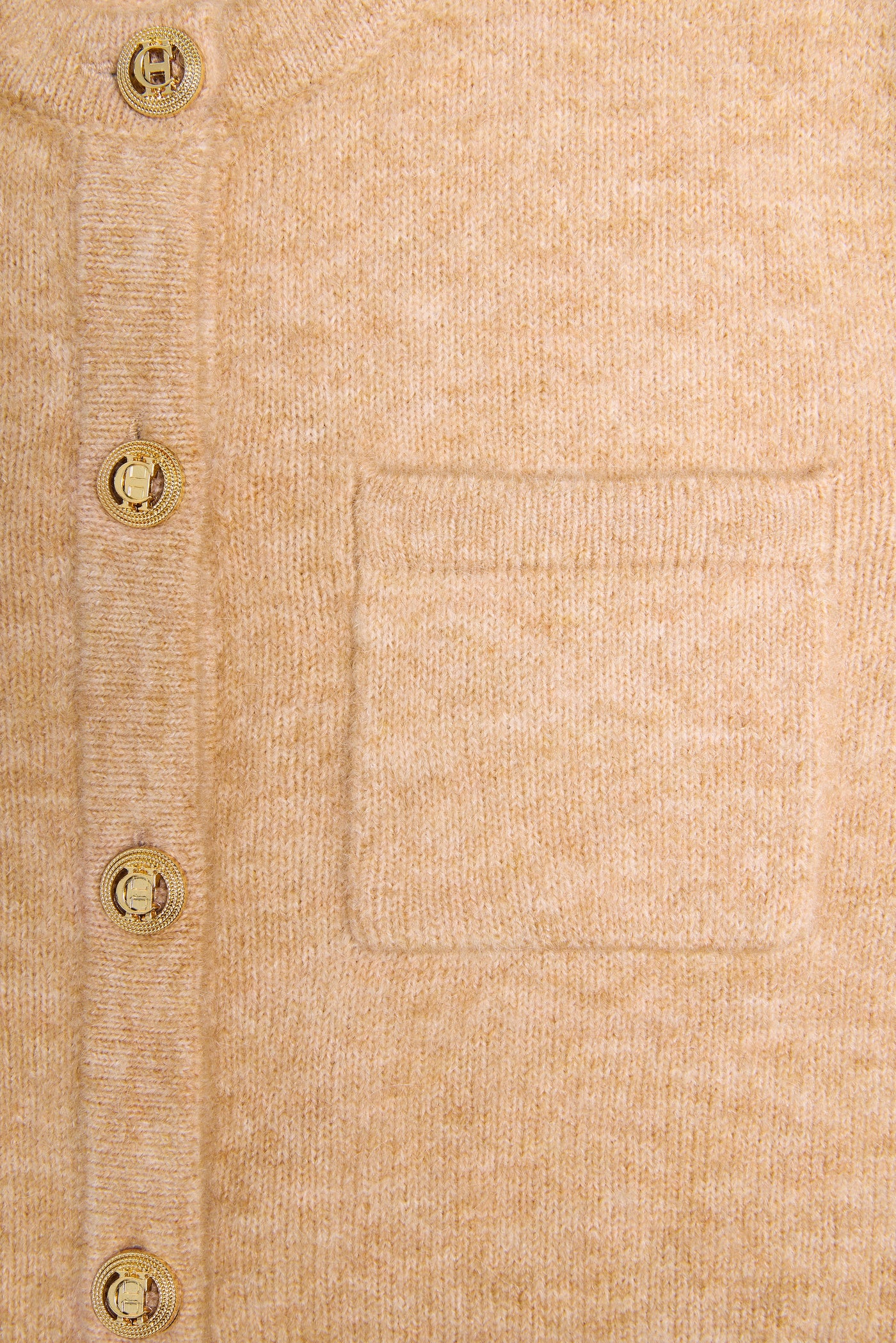 Holland Cooper Lucinda Cardigan in Camel Pocket