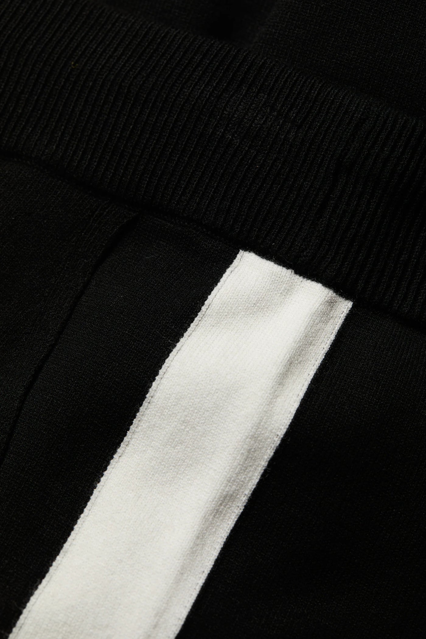 Holland Cooper Macy Knitted Joggers in Black Detail