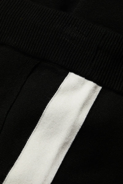 Holland Cooper Macy Knitted Joggers in Black Detail