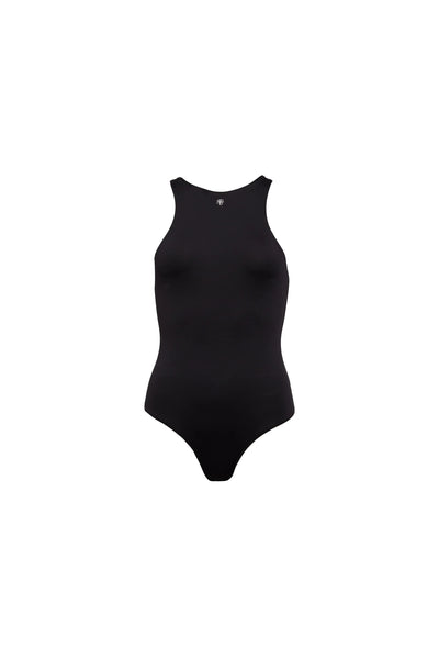Holland Cooper Melanie Bodysuit in Black Front