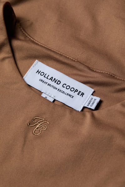 Holland Cooper Melanie Bodysuit in Dark Camel Detail