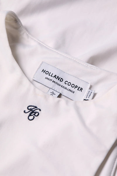 Holland Cooper Melanie Bodysuit in White Detail
