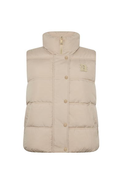 Holland Cooper Milton Padded Gilet in Putty Front