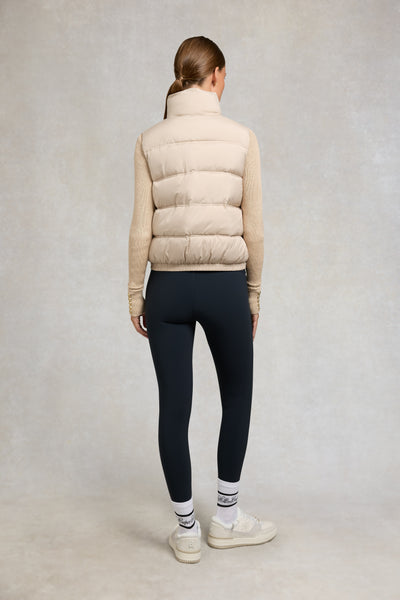 Holland Cooper Milton Padded Gilet in Putty Model Back