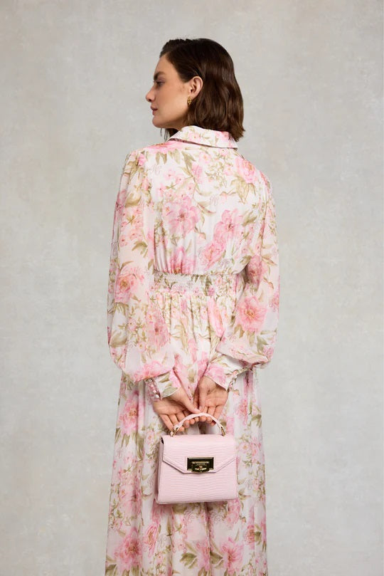 Holland Cooper Mini Cheltenham Bag in Blush Lizard