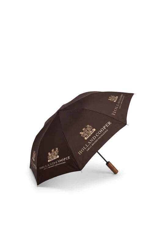 Holland Cooper Mini HC Umbrella in Chocolate