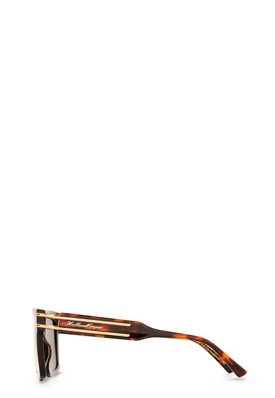 Holland Cooper New York City Sunglasses in Tortoiseshell Side