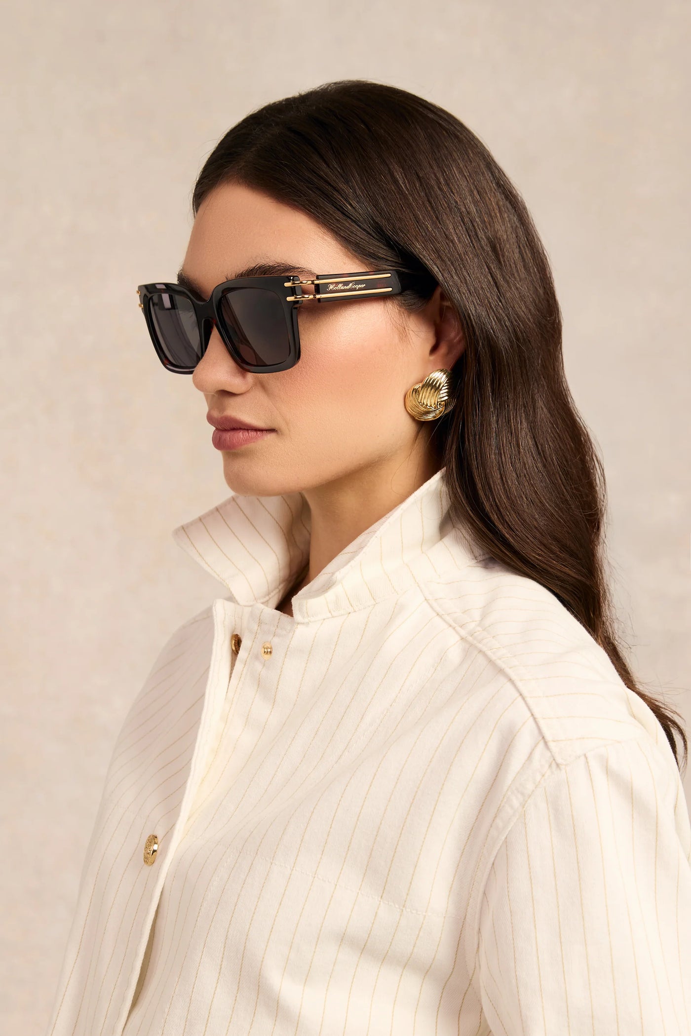 Holland Cooper New York City Sunglasses in Tortoiseshell