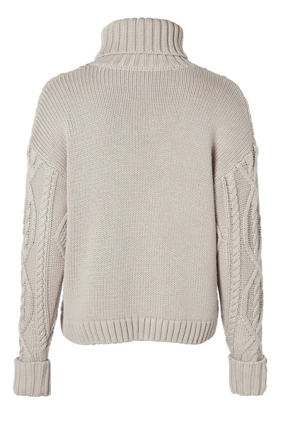 Holland Cooper Noveli Cable Knit in Taupe