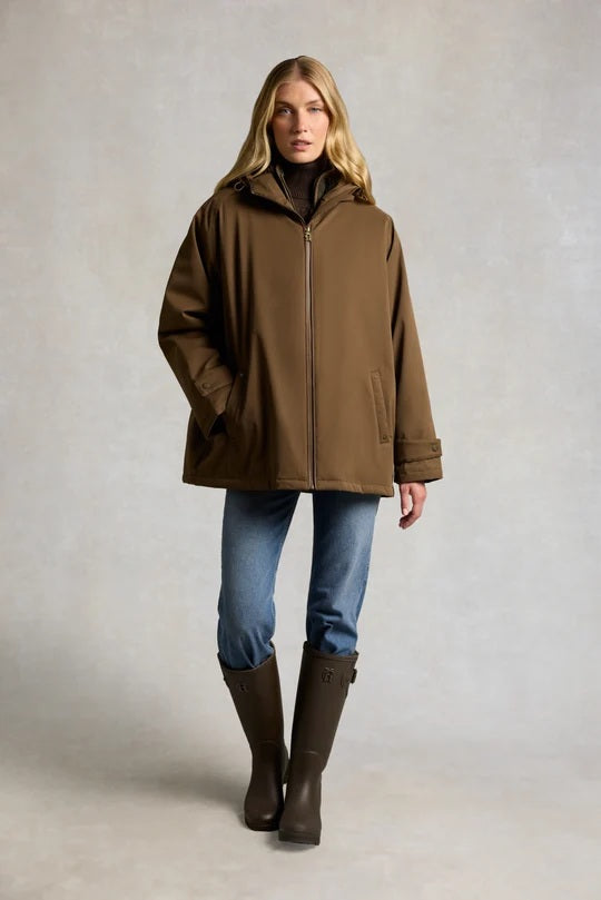 Holland Cooper One Size Waterproof Jacket in Chestnut