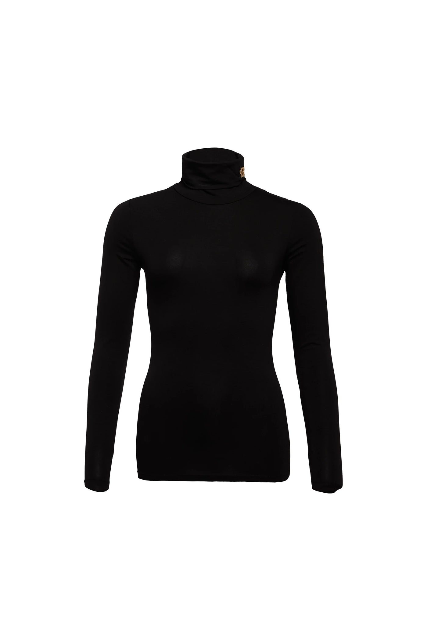 Holland Cooper Paige Roll Neck in Black Front