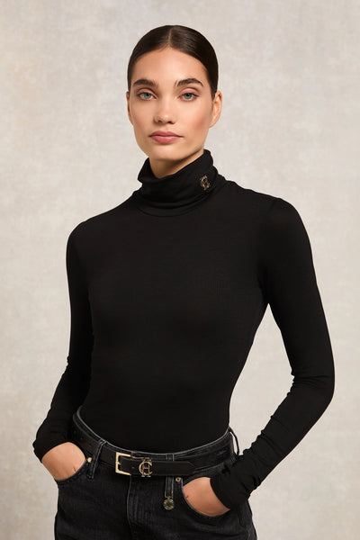 Holland Cooper Paige Roll Neck in Black