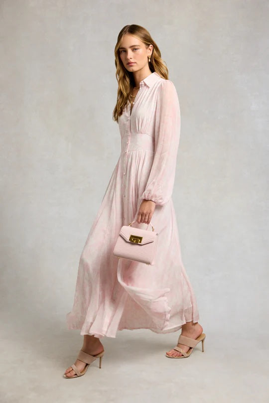 Holland Cooper Paros Shirt Dress in Tropical Pink Paisley