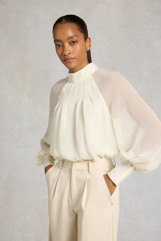 Holland Cooper Portland Blouse in Oyster