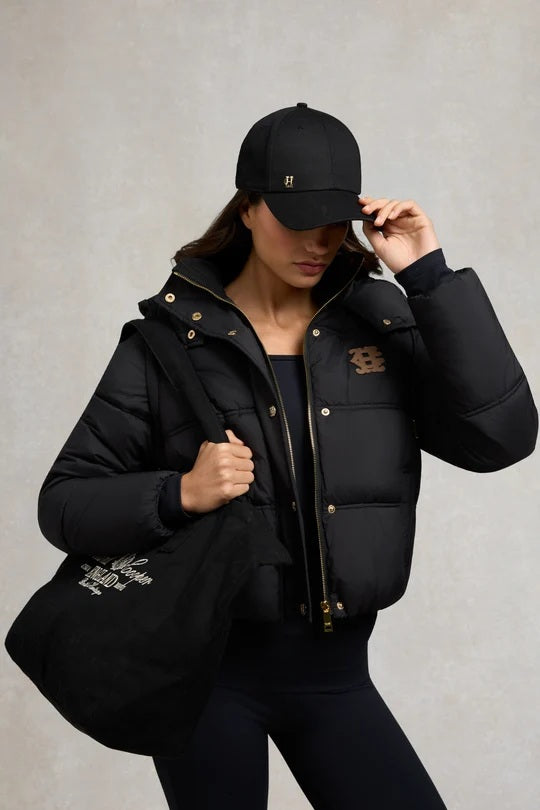 Holland Cooper Premium Logo Cap in Black
